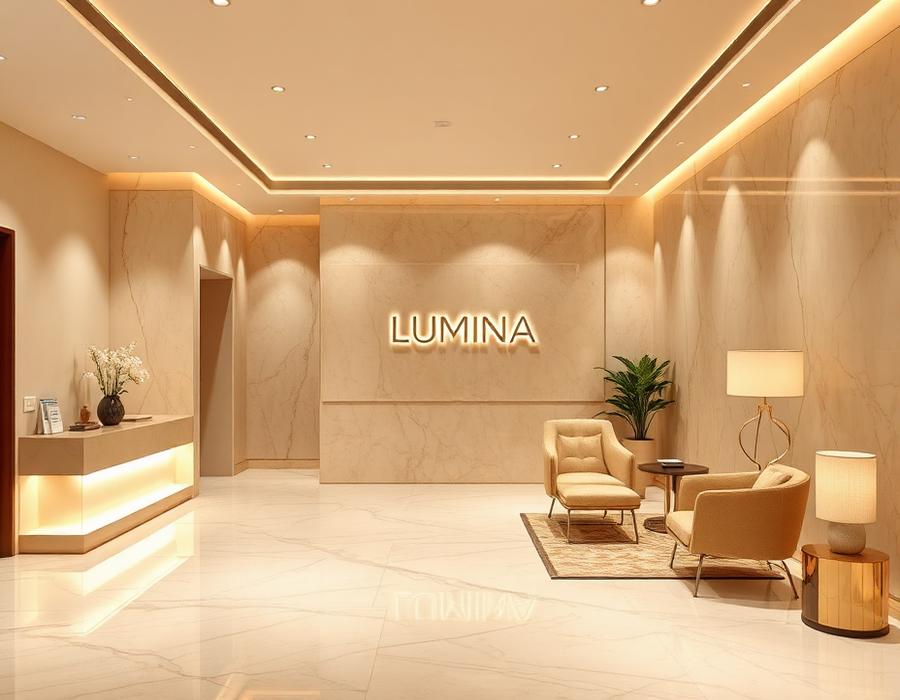 Interior da clínica LUMINA
